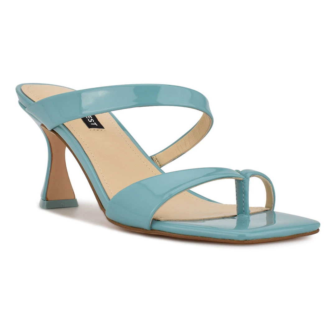 Nine West Color Pop Padma Heeled Slide Sandals 4 Nine West Color Pop Padma Heeled Slide Sandals