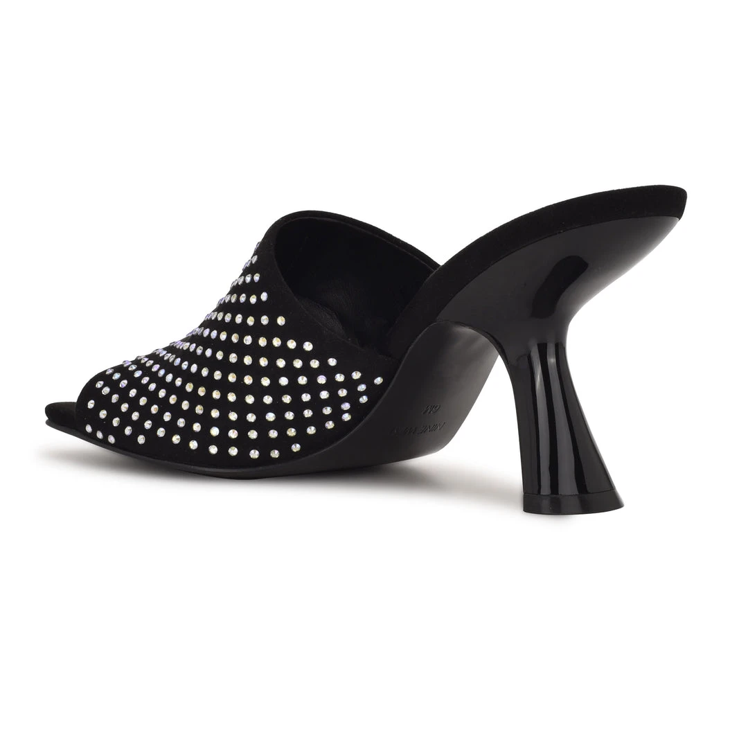 Nine West Heel Appeal Partie Heeled Slide Sandals 5 Nine West Heel Appeal Partie Heeled Slide Sandals