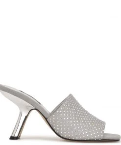 Nine West Partie Heeled Slide Sandals Heel Appeal