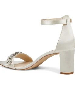 Nine West Heels Passion Heeled Ankle Strap Sandals 10 Nine West Heels Passion Heeled Ankle Strap Sandals