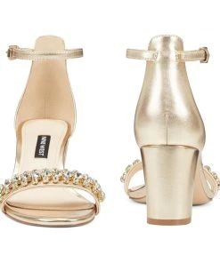 Nine West Metallic Mindset Perla Dress Sandal 12 Nine West Metallic Mindset Perla Dress Sandal
