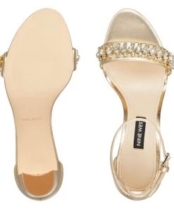 Nine West Metallic Mindset Perla Dress Sandal 13 Nine West Metallic Mindset Perla Dress Sandal