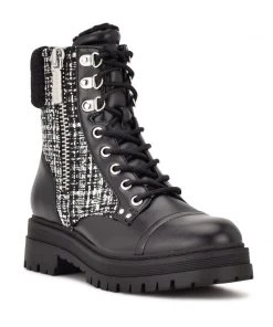 Nine West Pike Combat Lug Sole Boots Shoes