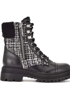 Nine West Pike Combat Lug Sole Boots Shoes
