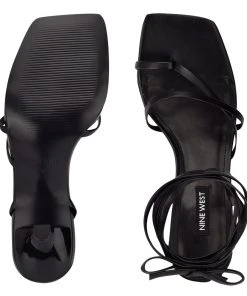 Nine West Pina Ankle Wrap Heeled Sandals 11 Nine West Pina Ankle Wrap Heeled Sandals