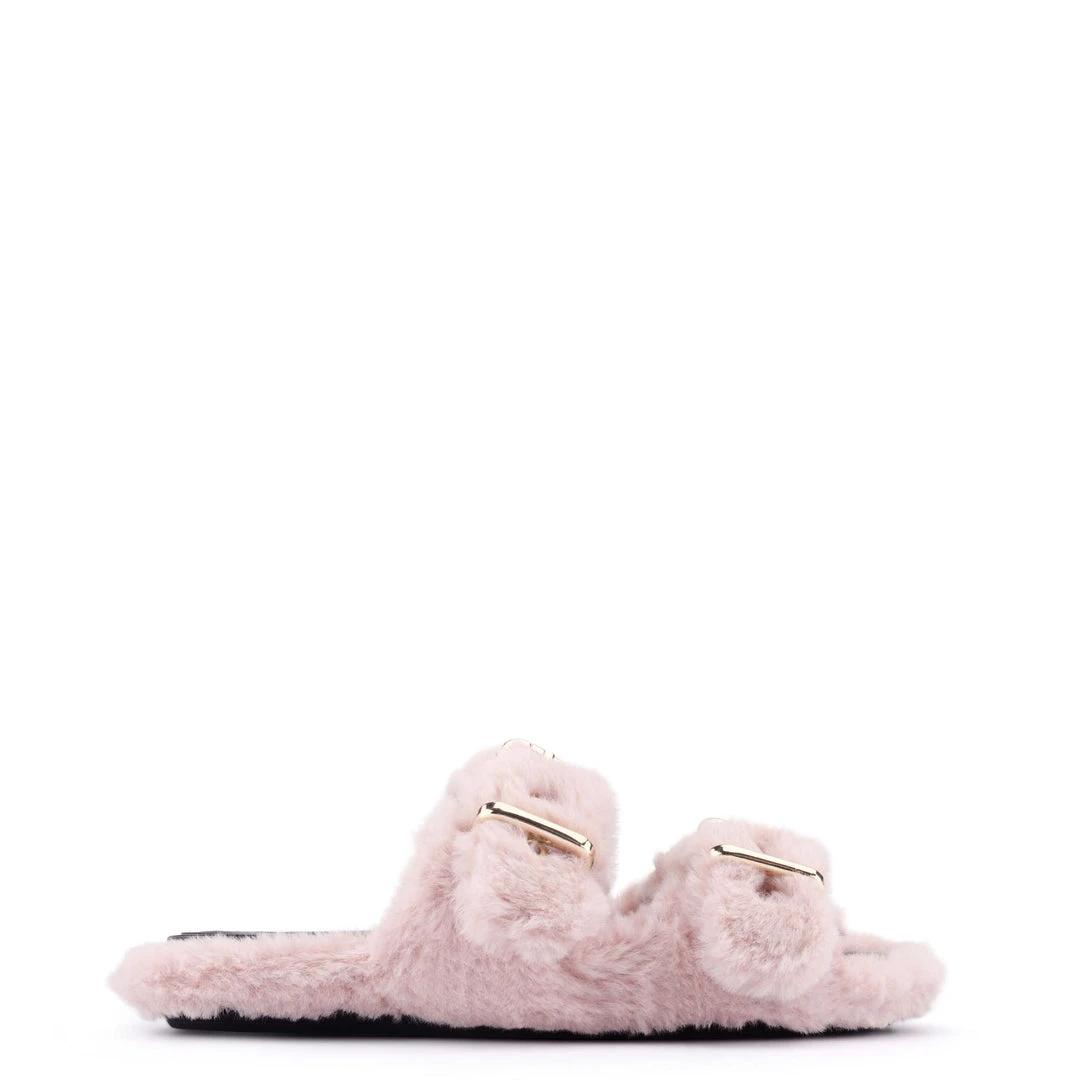 Nine West Plush Cozy Flat Slide Sandals Shoes 3 Nine West Plush Cozy Flat Slide Sandals Shoes