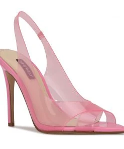 Nine West Polka Slingback Heeled Sandals Color Pop