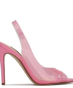 Nine West Polka Slingback Heeled Sandals Color Pop