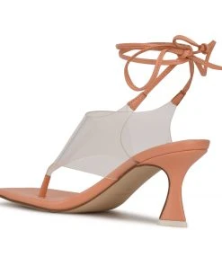 Nine West Popi Ankle Wrap Heeled Sandals Lace It Up