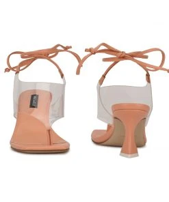 Nine West Popi Ankle Wrap Heeled Sandals Lace It Up