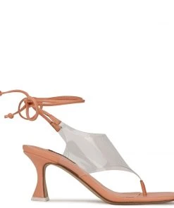 Nine West Popi Ankle Wrap Heeled Sandals Lace It Up