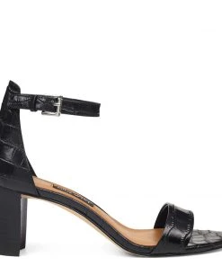 Nine West Pruce Ankle Strap Block Heel Sandals Heels