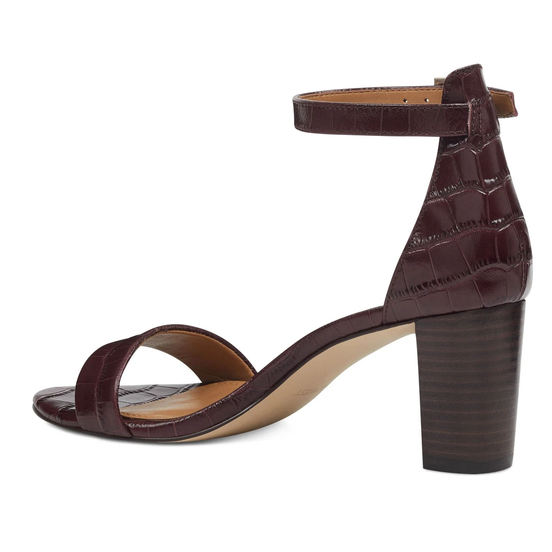 Nine West Pruce Ankle Strap Block Heel Sandals 5 Nine West Pruce Ankle Strap Block Heel Sandals