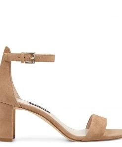 Nine West Pruce Ankle Strap Block Heel Sandals Heels