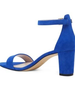 Nine West Pruce Ankle Strap Block Heel Sandals Heels