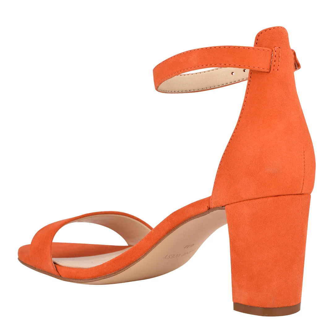 Nine West Pruce Ankle Strap Block Heel Sandals 5 Nine West Pruce Ankle Strap Block Heel Sandals