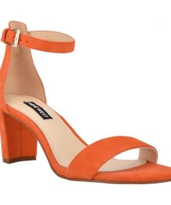 Nine West Pruce Ankle Strap Block Heel Sandals 8 Nine West Pruce Ankle Strap Block Heel Sandals