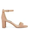Nine West Heels Pruce Ankle Strap Block Heel Sandals