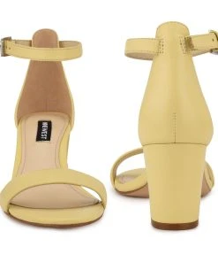 Nine West Pruce Ankle Strap Block Heel Sandals 10 Nine West Pruce Ankle Strap Block Heel Sandals