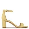 Nine West Pruce Ankle Strap Block Heel Sandals