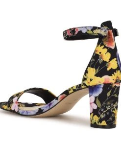 Nine West Shoes Pruce Ankle Strap Block Heel Sandals