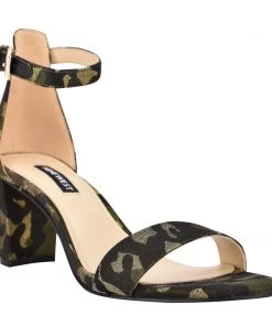 Nine West Pruce Ankle Strap Block Heel Sandals Heels