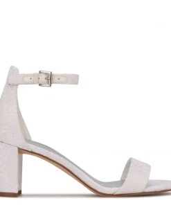Nine West Bridal Pruce Ankle Strap Block Heel Sandals