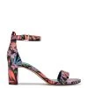 Nine West Color Pop Pruce Ankle Strap Block Heel Sandals
