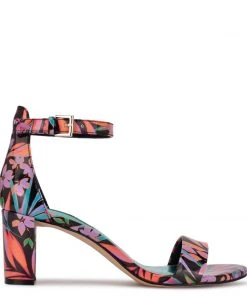Nine West Color Pop Pruce Ankle Strap Block Heel Sandals