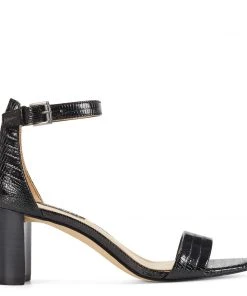 Nine West Pruce Ankle Strap Block Heel Sandals