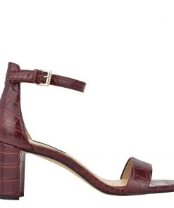 Nine West Color Pop Pruce Ankle Strap Block Heel Sandals