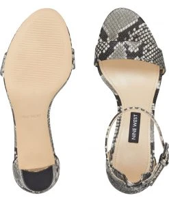 Nine West Pruce Ankle Strap Block Heel Sandals Heels