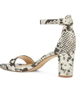 Nine West Pruce Ankle Strap Block Heel Sandals 10 Nine West Pruce Ankle Strap Block Heel Sandals