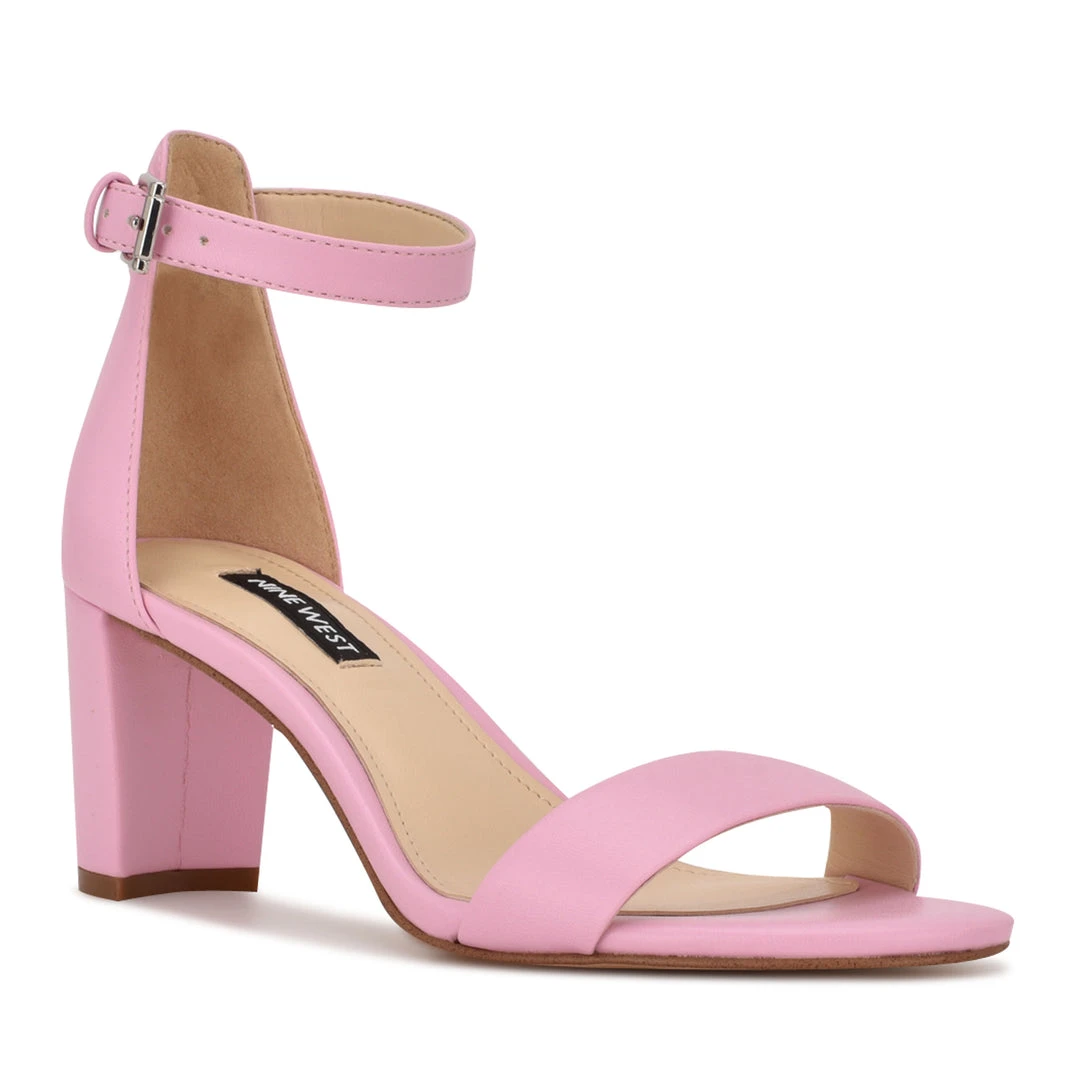Nine West Pruce Ankle Strap Block Heel Sandals Heels 4 Nine West Pruce Ankle Strap Block Heel Sandals Heels