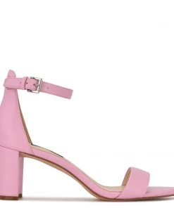 Nine West Pruce Ankle Strap Block Heel Sandals Heels