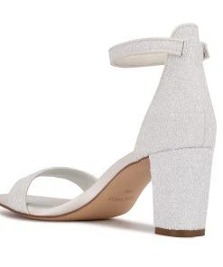 Nine West Pruce Ankle Strap Block Heel Sandals