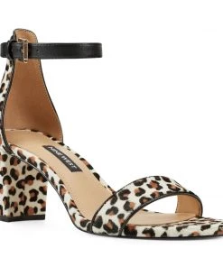 Nine West Heels Pruce Ankle Strap Block Heel Sandals 9 Nine West Heels Pruce Ankle Strap Block Heel Sandals