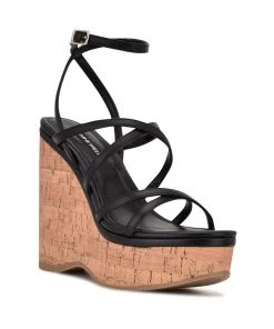 Nine West Y2K Revival Rachal Wedge Sandals