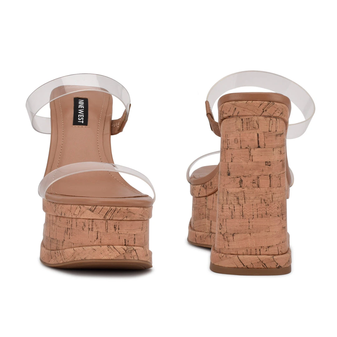 Nine West Rapps Platform Wedge Sandals New 6 Nine West Rapps Platform Wedge Sandals New