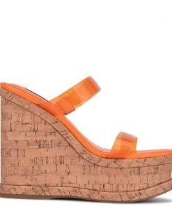 Nine West Rapps Platform Wedge Sandals New