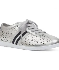 Nine West Raven Lace Up Sneakers Metallic Mindset