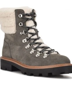 Nine West Rima Combat Lug Sole Booties Shoes