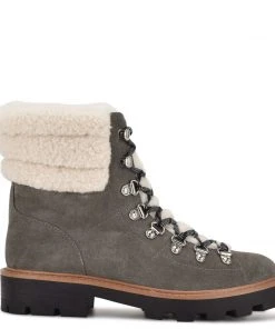Nine West Rima Combat Lug Sole Booties Shoes