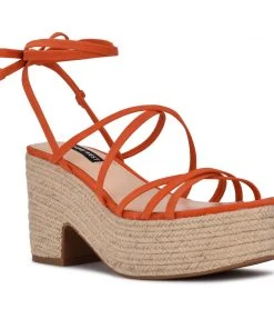 Nine West Riplee Ankle Wrap Platform Sandals