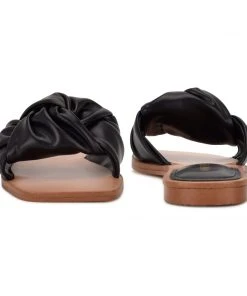 Nine West Rosey Flat Slide Sandals 10 Nine West Rosey Flat Slide Sandals