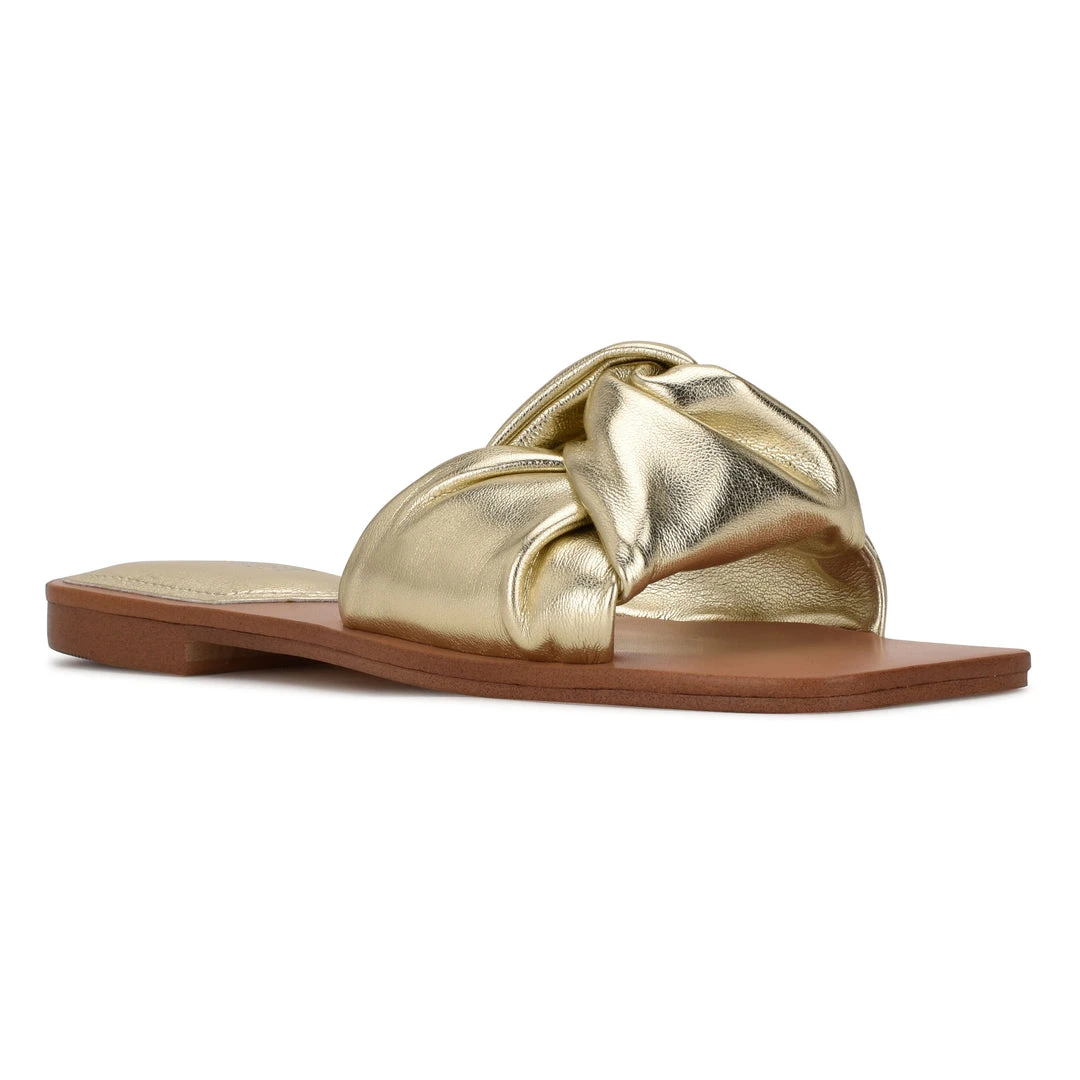 Nine West Rosey Flat Slide Sandals 4 Nine West Rosey Flat Slide Sandals