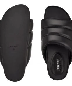 Nine West New Sants Platform Slide Sandals 9 Nine West New Sants Platform Slide Sandals