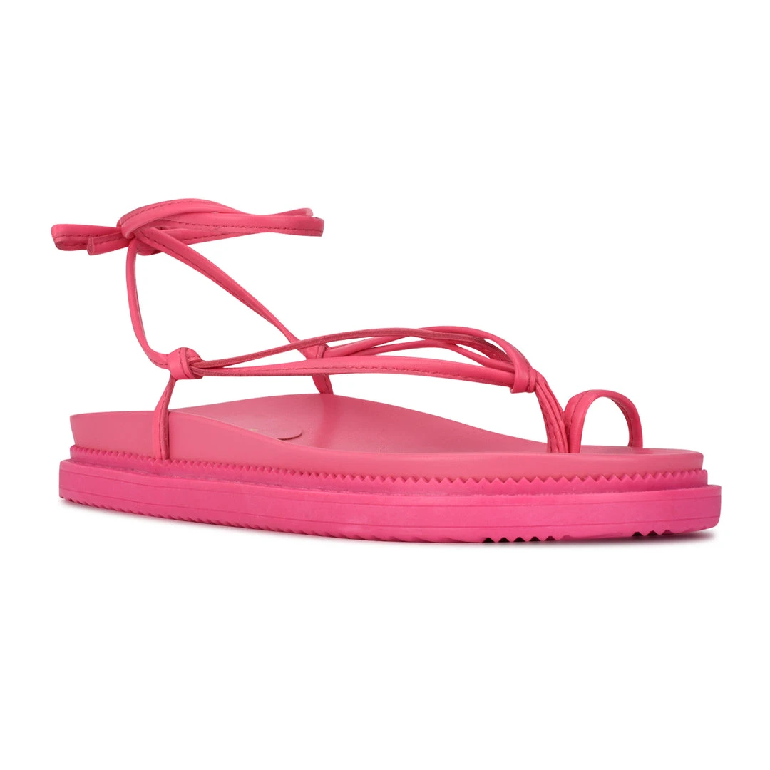 Nine West Sarest Ankle Wrap Flat Sandals Lace It Up 4 Nine West Sarest Ankle Wrap Flat Sandals Lace It Up