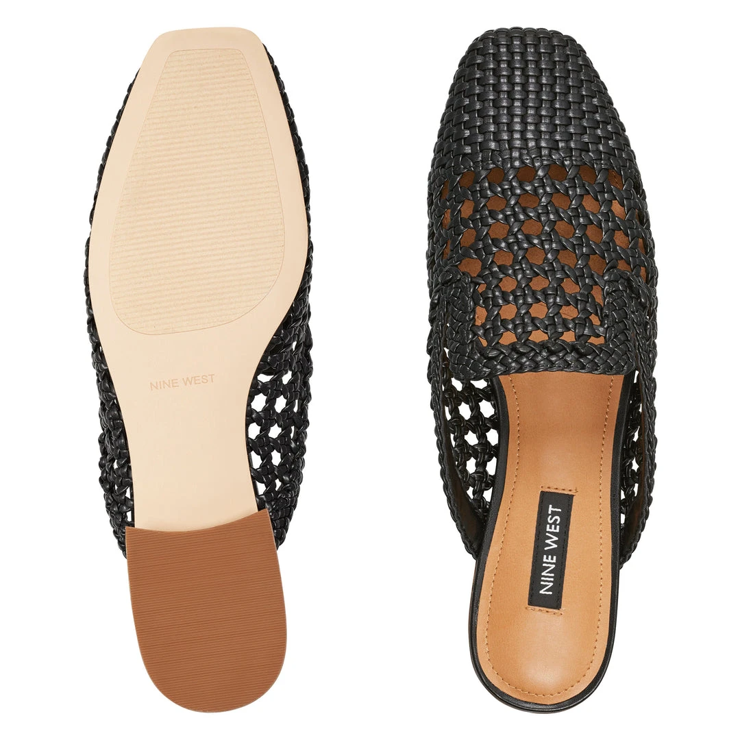 Nine West Shanie Woven Casual Mules Mules & Slides 8 Nine West Shanie Woven Casual Mules Mules & Slides