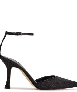 Nine West Shaply Pointy Toe Ankle Strap Pumps Heel Appeal